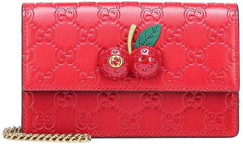 gucci signature cherry white|Gucci purses for women.